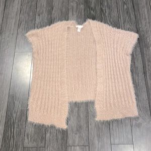 Lauren Conrad pink fuzzy knit shrug. XXL